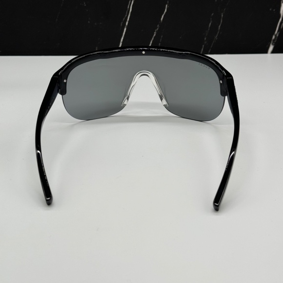NEW GUCCI SUNGLASSES, UNISEX BLACK SILVER GUCCI EYEWEAR - Picture 9 of 14